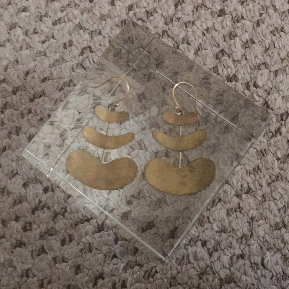 Gold earrings